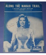 DINAH SHORE VINTAGE SHEET MUSIC 1945/NAVAJO TRAIL - $22.99
