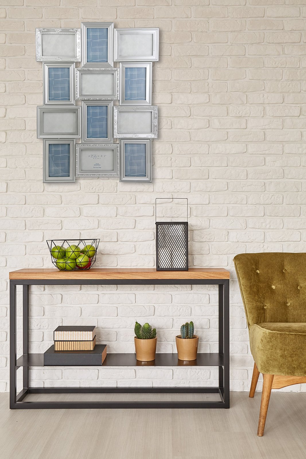 Azzure Home Decorative Wall Hanging Collage Picture Frame Silver Frames