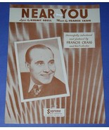 FRANCIS CRAIG VINTAGE SHEET MUSIC 1947/NEAR YOU - $22.99