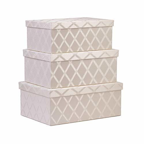 Storage Bins With Lid 3 Pcs Set Fabric Decorative Storage Boxes With   41tr3fbbw 2bl. Sl1500  