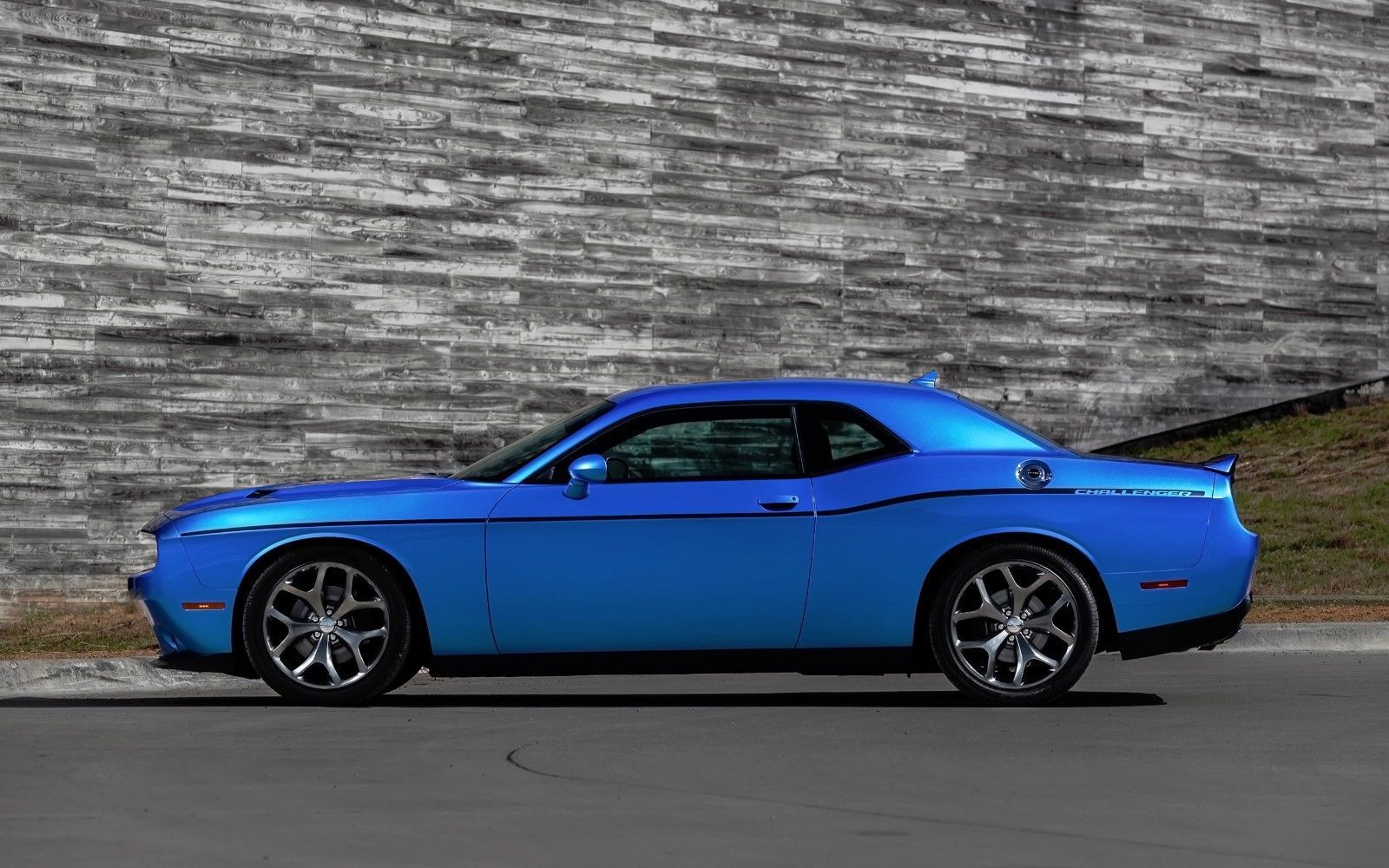 2012 Dodge Challenger blue side profile 24 x 36 inch poster, muscle car ...