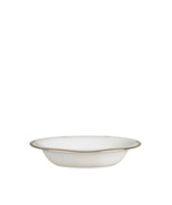 VERA WANG Wedgwood Lotus Open Vegetable Bowl Bone China White Platinum N... - $39.99