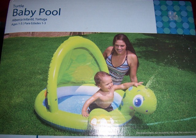 turtle inflatable pool