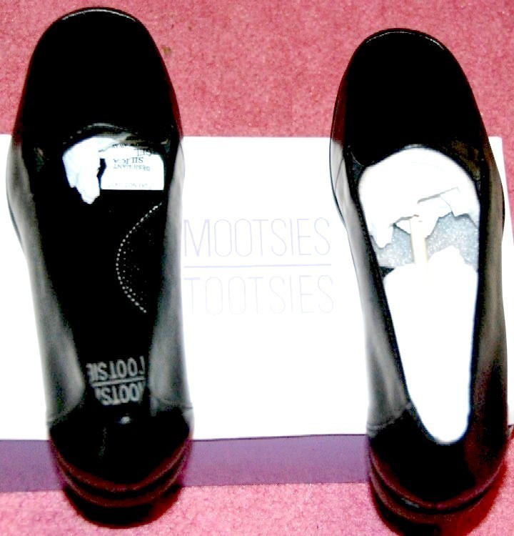 Mootsies Tootsies Black Leather Slip-on Shoes 8.5 NIB - Women's Shoes