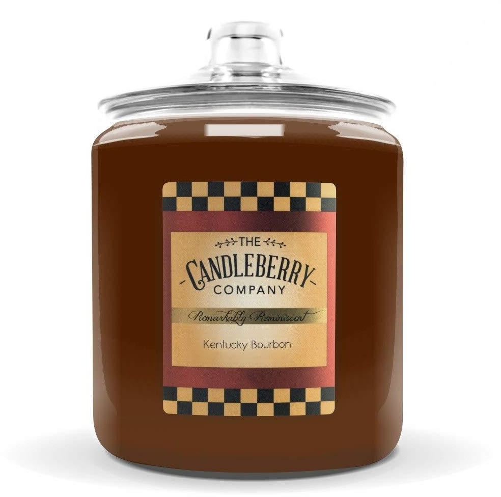 Candleberry Kentucky Bourbon 160 Oz Candle Giant Cookie Jar Candle Vintage (Pre1970)