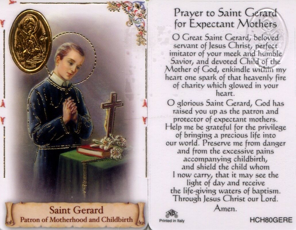 Prayer to Saint Gerard Wallet Card - EB258 - Expectant Mothers Patron