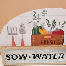 Decorative Wooden Plaque, Gardening, Gift for Gardener, Sow Water Wait image 3