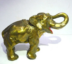 ELEPHANT Philadelphia Manufacturing Trunk Up Brass Paperweight Vintage F... - $128.69