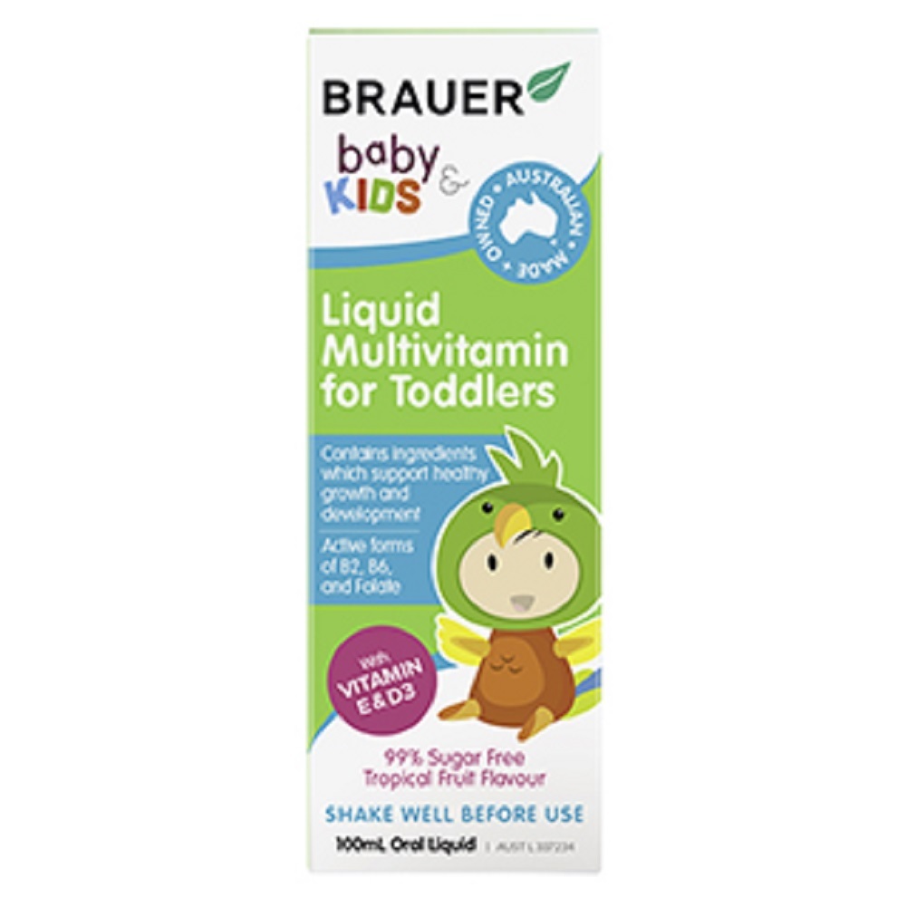 Brauer Baby & Kids Liquid Multivitamin for Toddlers Natural Fruit Cup