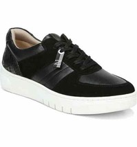 Naturalizer Women Lace Up Low Top Sneakers Hadley Size US 8.5W Black Leather - $33.99
