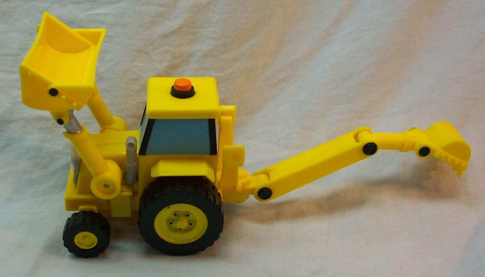 Hasbro 2000 Bob the Builder YELLOW SCOOP THE BACKHOE TRUCK 3" ACTION