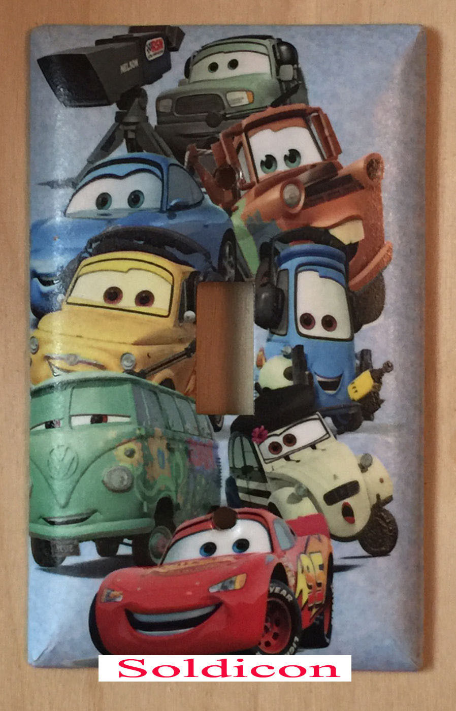 Cars characters McQueen Light Switch Power Outlet wall Cover Plate Home Decor