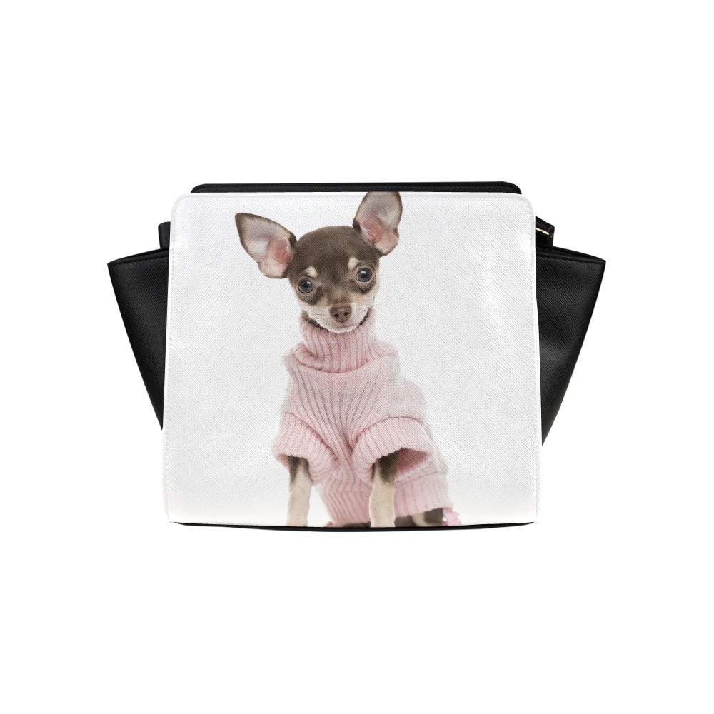 Cute Small Chihuahua Puppy Dog Satchel Bag Crossbody Bags Travel Tote Bags Women's Handbags & Bags