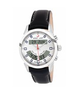 Alfajr WA-10L Stainless Steel Wrist Watch - White Face and Black Leather... - $300.00