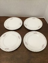 4-Gold Standard Genuine Porcelain China Bread &amp; Butter Plates Pink Rose ... - $19.80