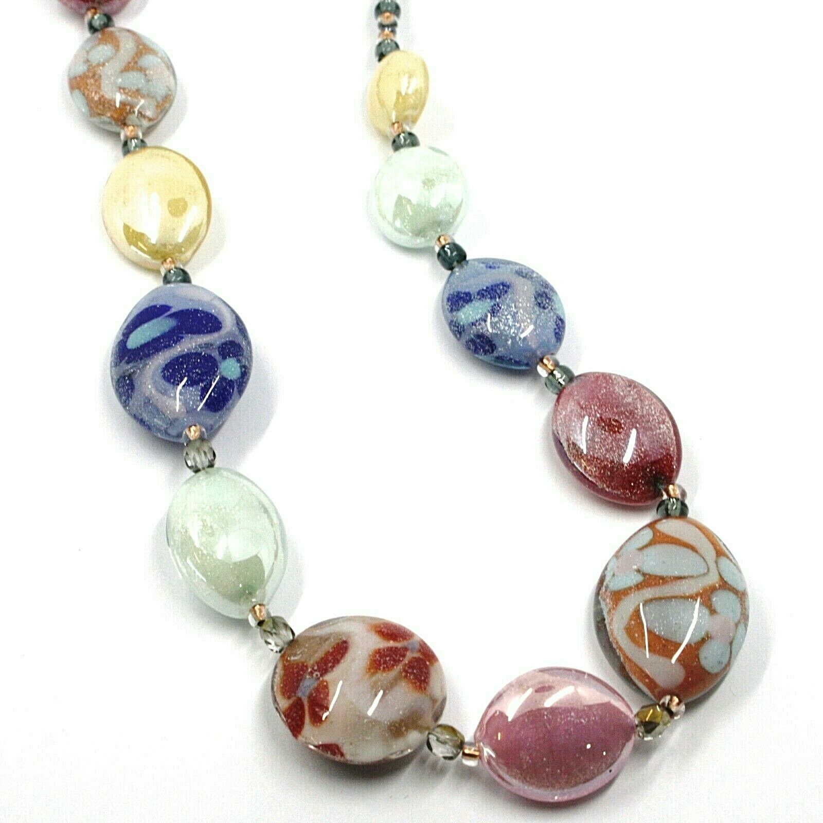 Necklace Antica Murrina Venezia, CO995A19, Multi Colour, with Flowers ...