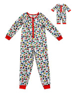Girl 4-12 and 18&quot; Doll Matching One Piece Christmas Pajamas fit American... - $22.99