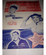 WWII 1944 Sheet Music-Let&#39;s Take The Long Way Home-Bing Crosby, Betty Hu... - $9.49