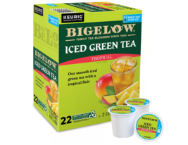 Bigelow Tropical Iced Green Tea 22 to 132  Count Keurig K cups Pick Any ... - $25.99+