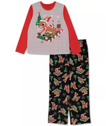 Briefly Stated Womens Matching Rudolph Family Pajama Set Small - $29.15
