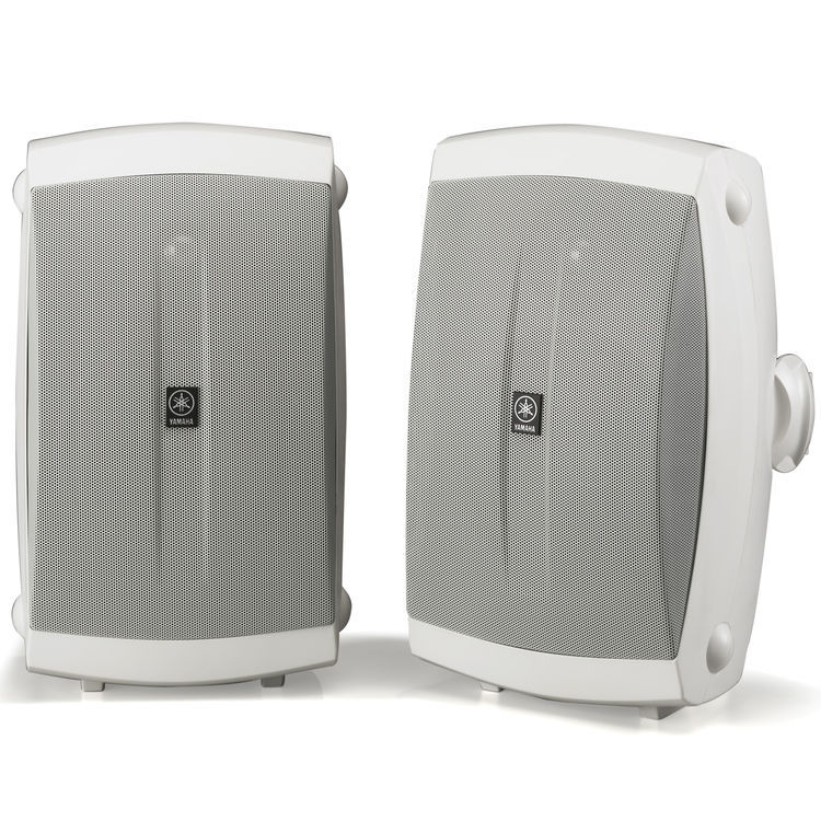 Pair of Yamaha 2 Way Indoor Outdoor Speakers White 130 Watts with Dome Tweeters