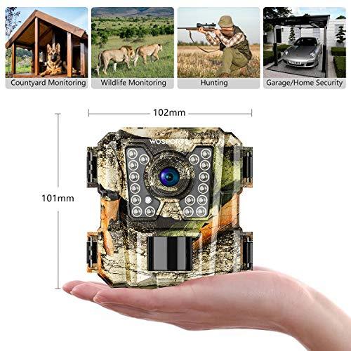 WOSPORTS Mini Trail Camera 1080P HD Wildlife Scouting Hunting Camera ...