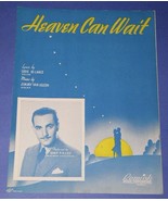 SHEP FIELDS VINTAGE SHEET MUSIC 1939/HEAVEN CAN WAIT - $22.99