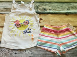 Gymboree Girls Tee /& Shorts Yellow Sunglasses Outfit NWT 4 5 6
