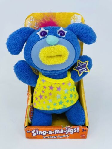 Mattel Sing A Ma Jigs Blue Yellow Singing Plush Toy New Fisher Price ...