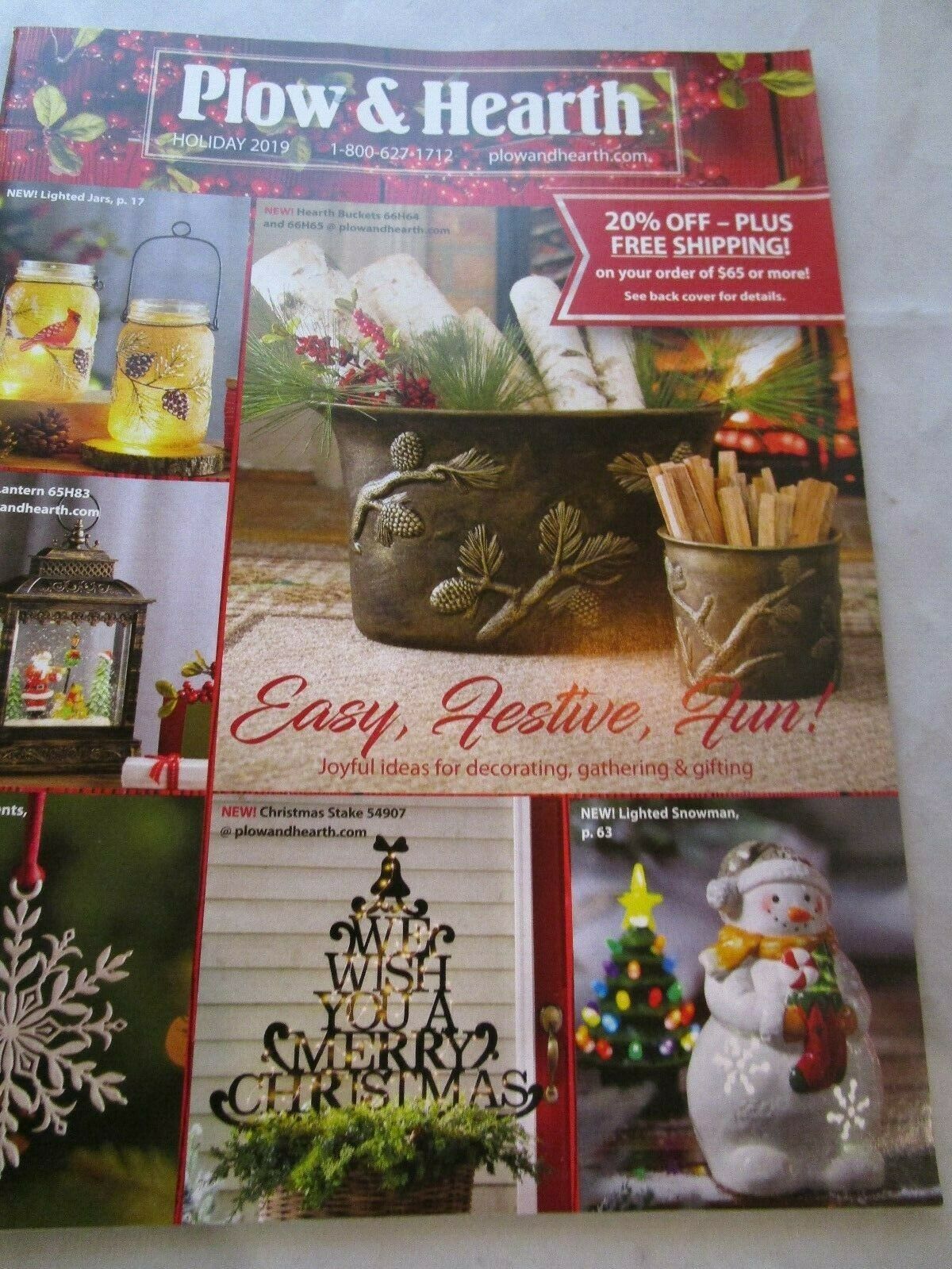 Plow & Hearth Catalog Holiday 2019 Easy Festive Fun Joyful Decorating