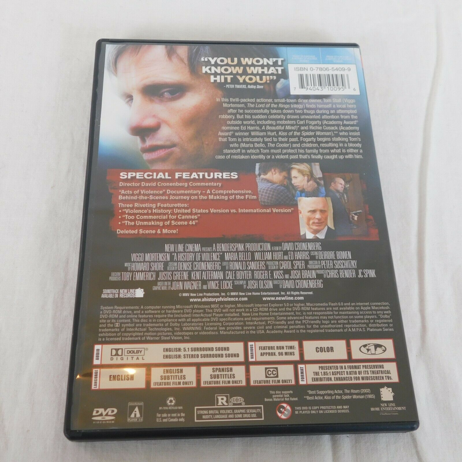 History Violence Platinum Series DVD 2005 Viggo Mortensen Maria Bello ...