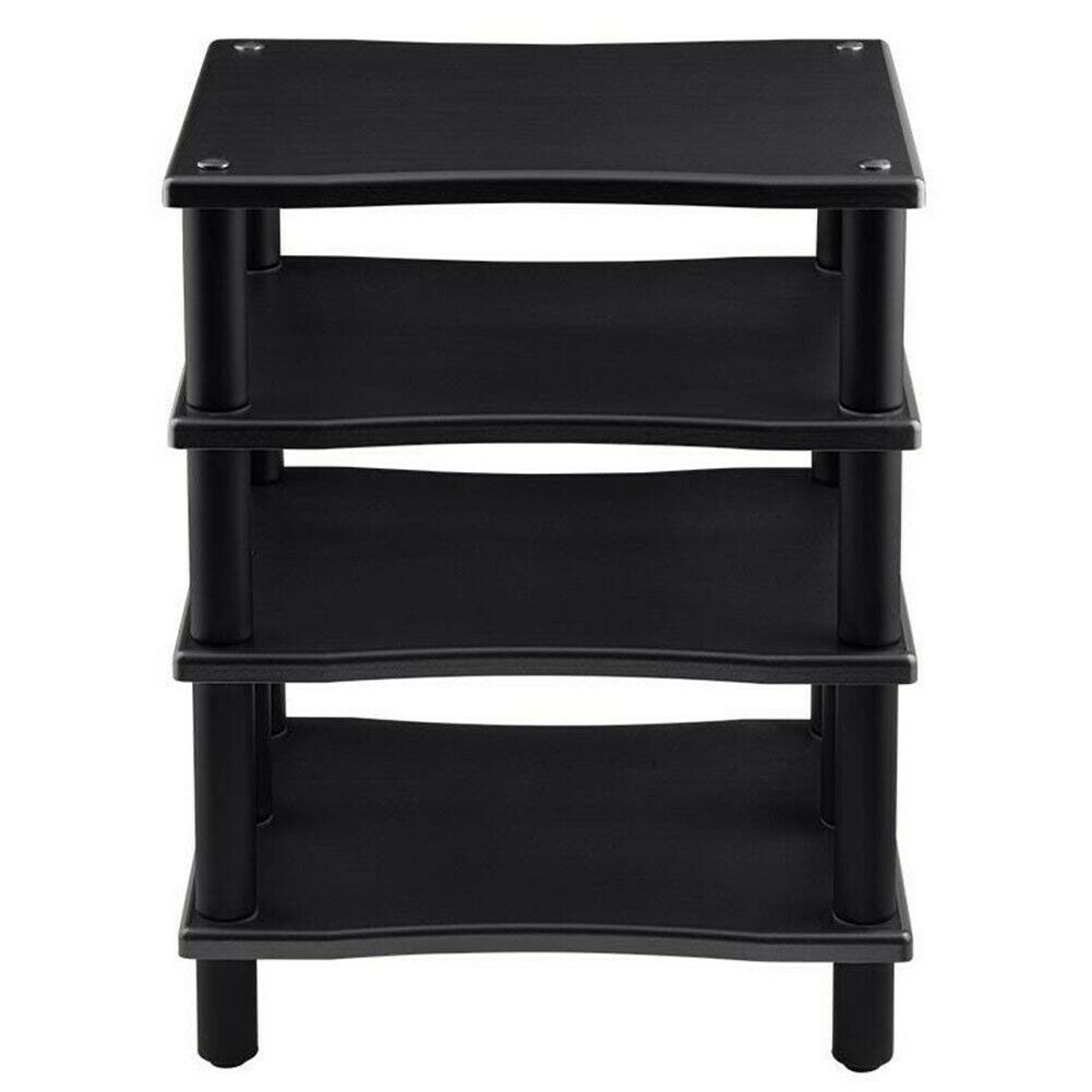 4 Shelf Audio Video TV Media Component Stand Rack Equipment Shelves