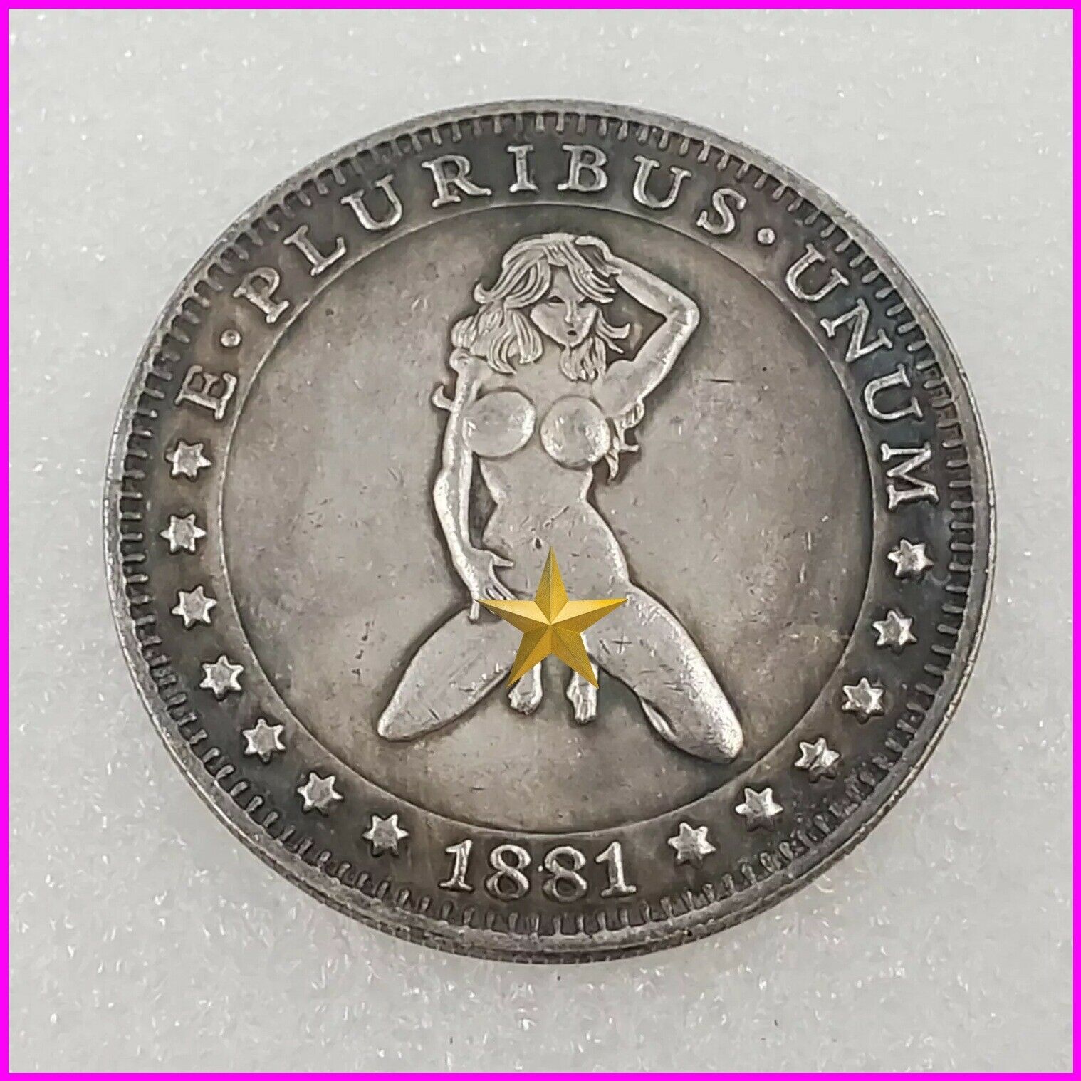 Sexy Girl Hobo Nickel Coin 1881 Commemorative Free Shipping 108 Hobo 6101