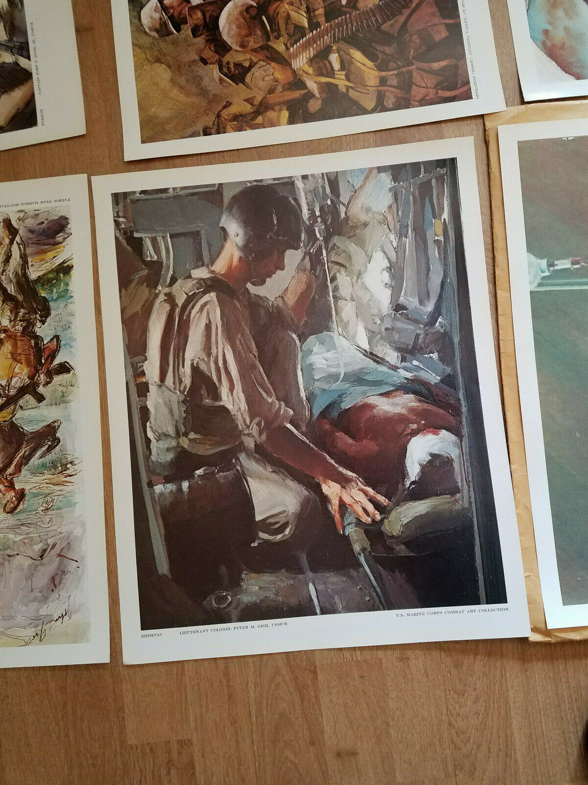 US MARINE CORPS COMBAT Lithographs Posters 20x16" Art Collection (15