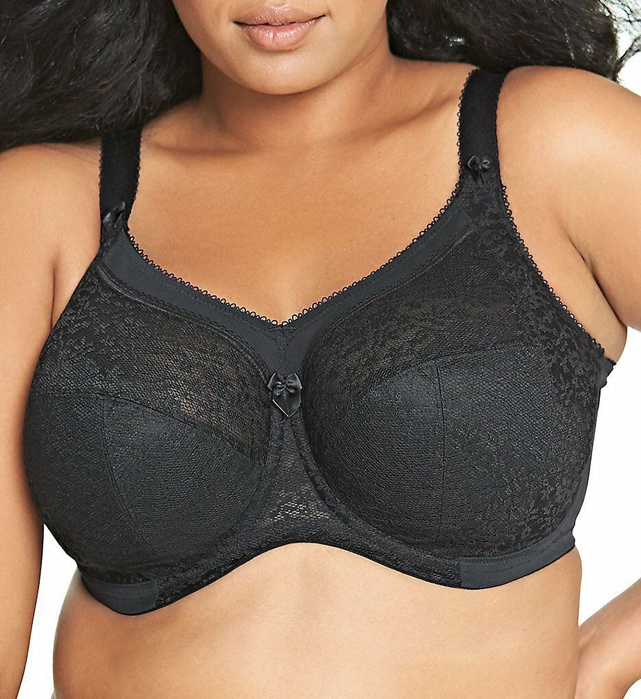 Goddess BLACK Adelaide Underwire Full Cup Bra, US 44H Bras & Bra Sets
