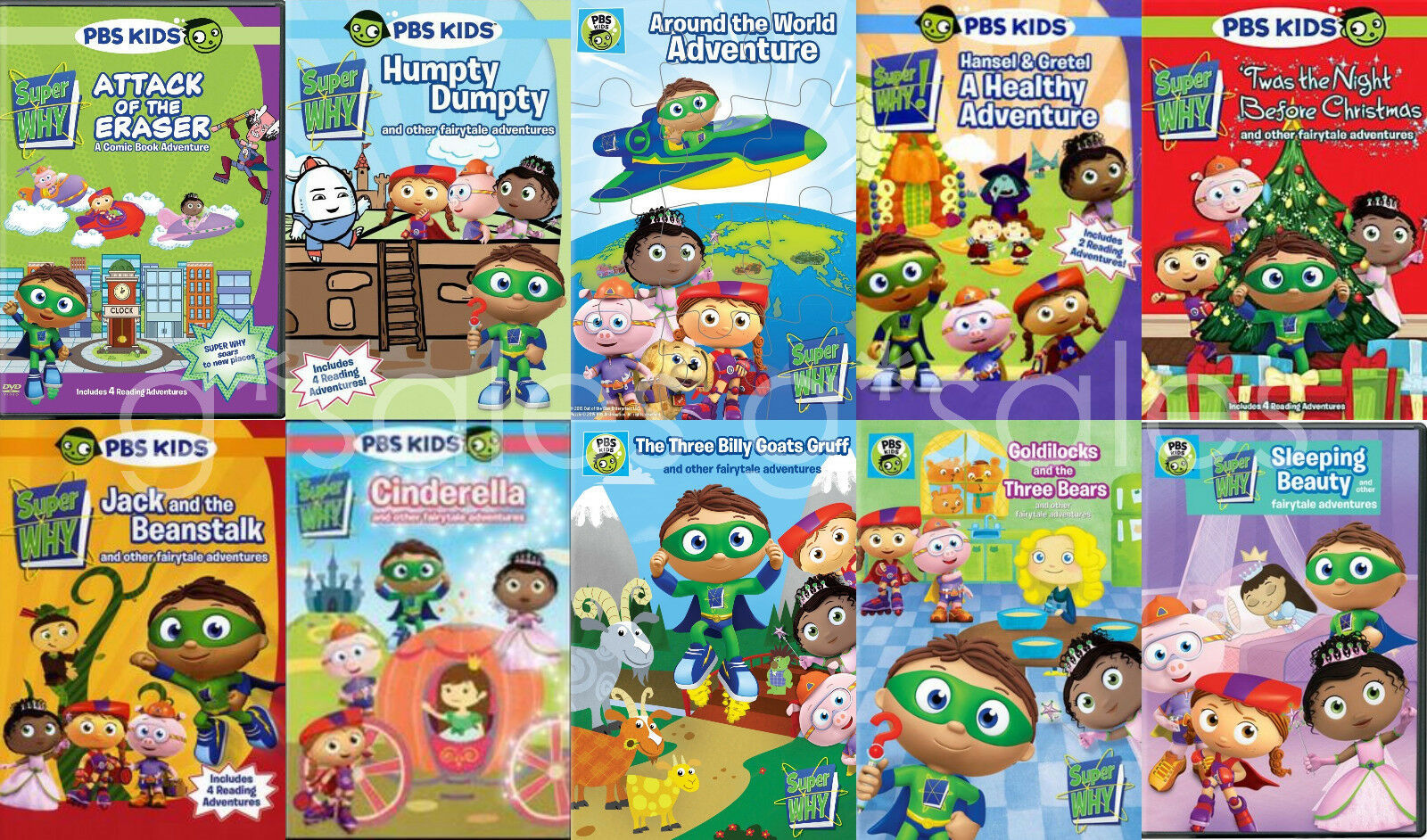 Super Why! PBS Children's Series 10 Complete Collections BRAND NEW DVD ...