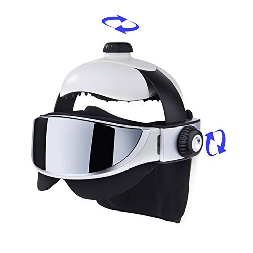 iHuniu,Inc. Electric Head Massage Helmet for Stress & Headache Relief