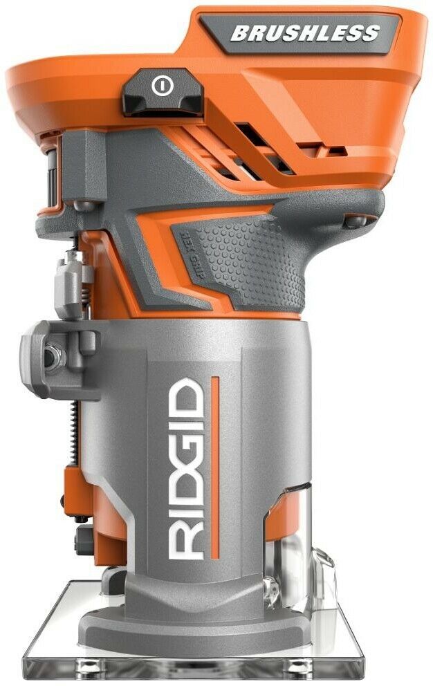 RIDGID Cordless Router 1/4 in. 18-Volt Fixed Base Tool Free Depth ...