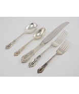 Rose Point by Wallace Sterling Silver 5 Piece Flatware Set - $200.00