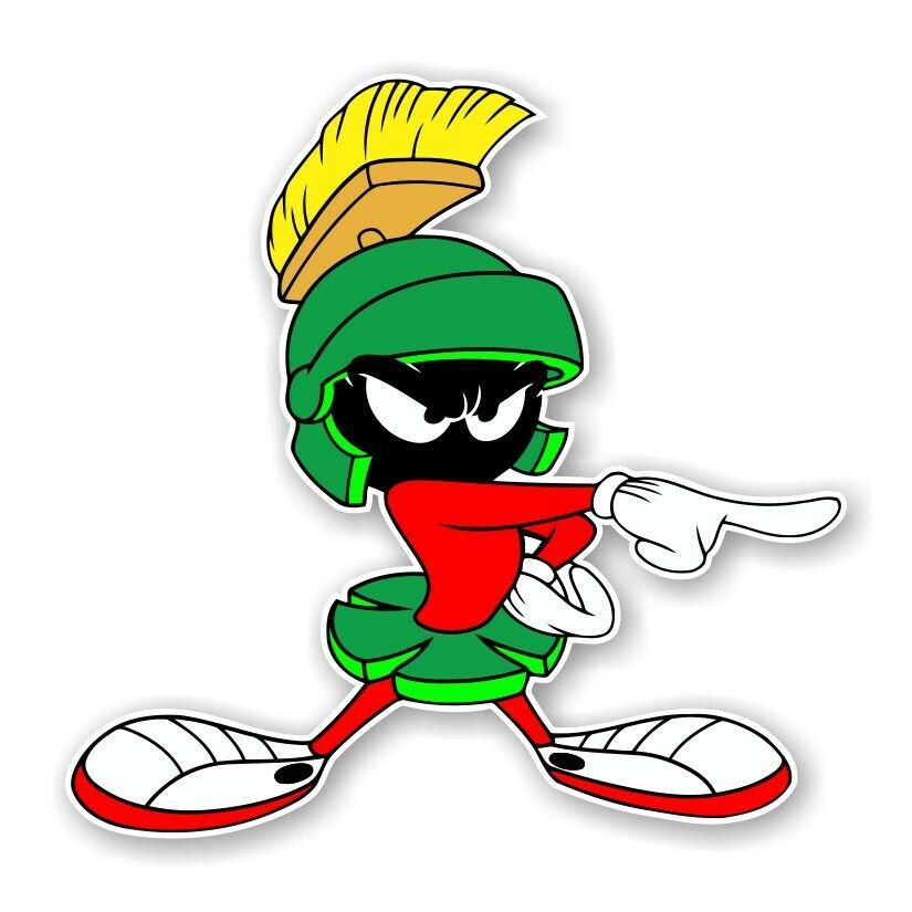 Marvin the Martian Pointing Decal / Sticker Die cut - Decals, Stickers ...