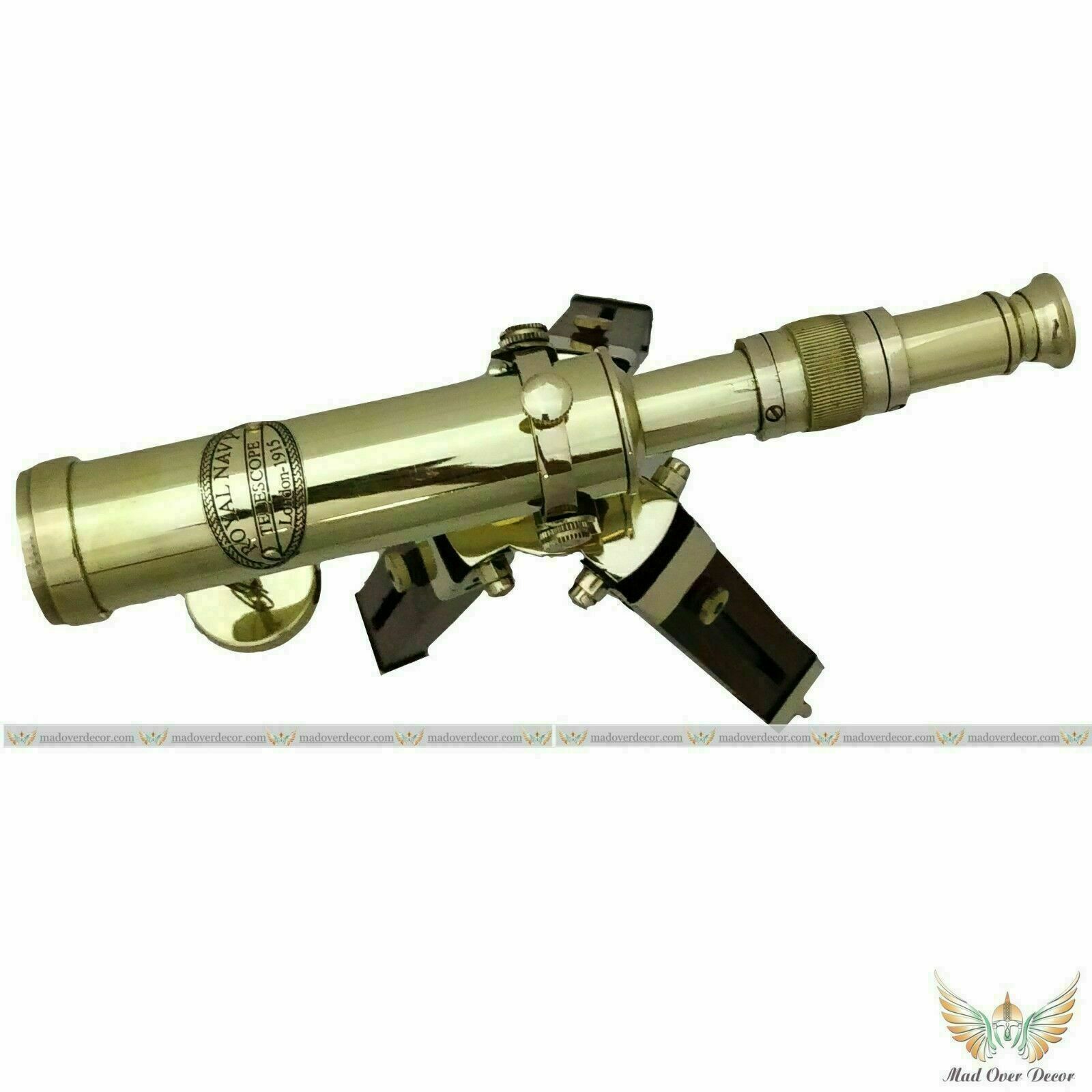 Nautisches Messing Teleskop - Handgefertigtes Stativ-Teleskop 12 Zoll Poliert