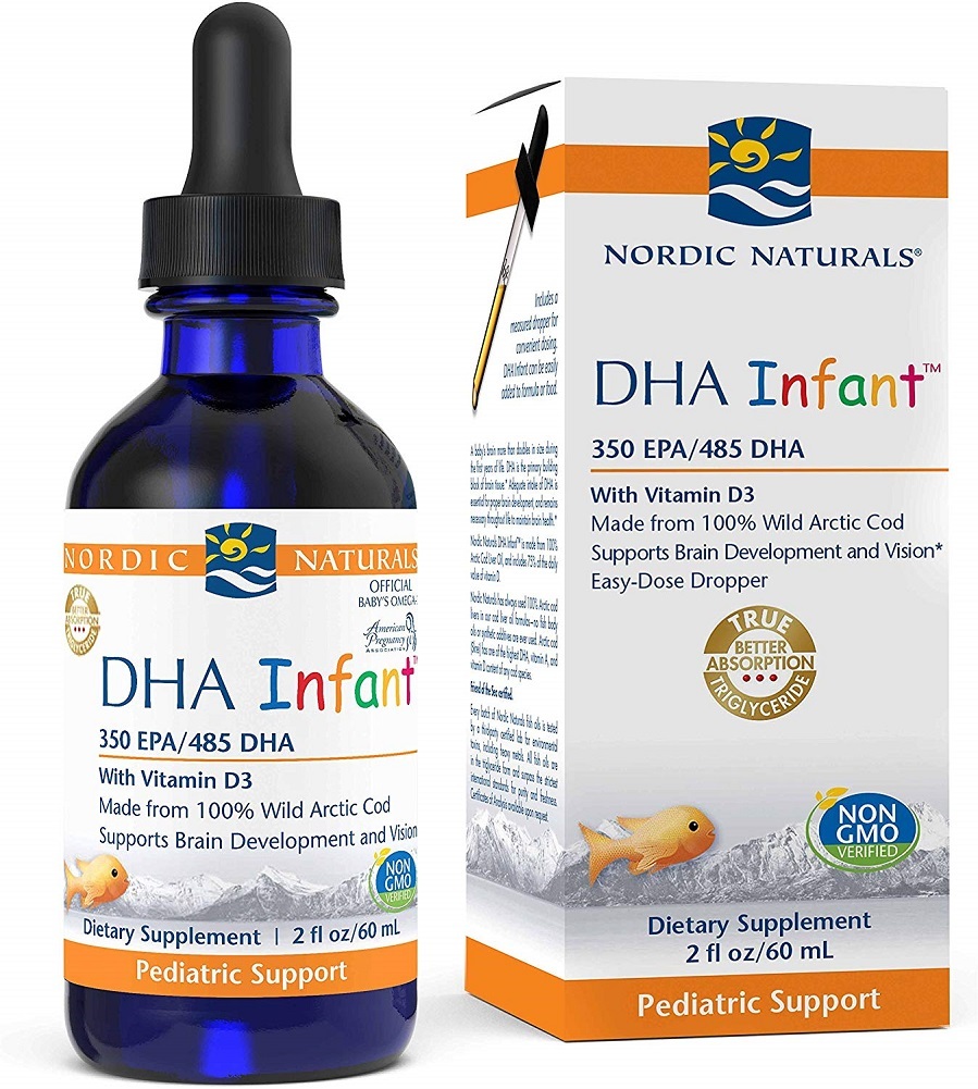 Nordic Naturals Pro DHA Infant Liquid - Arctic Cod Liver Oil with 350 mg EPA
