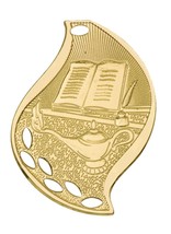 Lamp of Knowledge Medal Award Trophy With Free Lanyard FM208 School Team Sports  - $0.99+