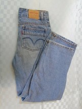 Levi&#39;s Girls Straight Leg Mid Rise Waist Denim Blue Jeans Size 14 - $15.83