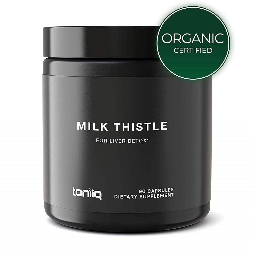 Ultra High Strength Organic Milk Thistle 80% Silymarin - Liver Support 90 Caps