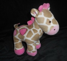 10 " Carter's 2012 Bébé Rose & Fauve Girafe Peluche Animal Jouet Adorable #99584 - $36.35