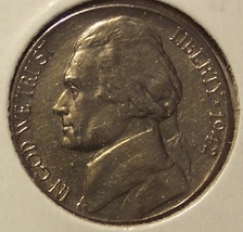 1942-S Jefferson Wartime Silver 5c BU #0544 - $12.99