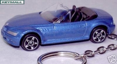 KEYCHAIN Z3 BLUE & BLACK BMW Z-3 SERIES KEY CHAIN RING