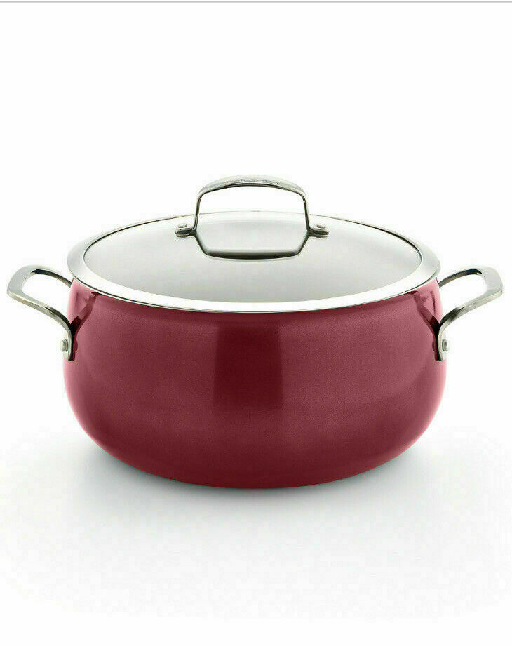 Belgique 7.5 Quart Nonstick Aluminum Dutch Oven Double Handle Lid