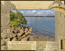 Biscayne National Park Laser Engraved Wood Picture Frame (8 x 10)  - $52.99